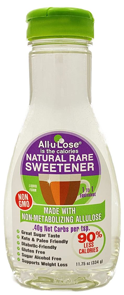 Liquid All U Lose Natural Rare Sugar Sweetener Non Gmo Allulose With