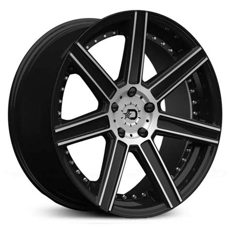 20x10 Dropstars 650mb Gloss Black With Mirror Machined Face Accents And