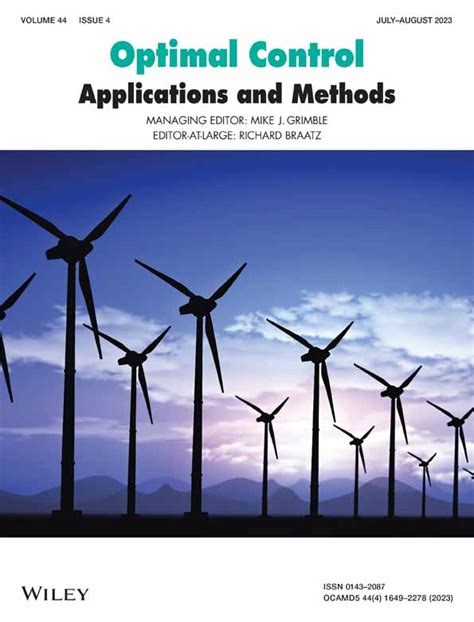 Optimal Control Applications And Methods Wiley Online Library