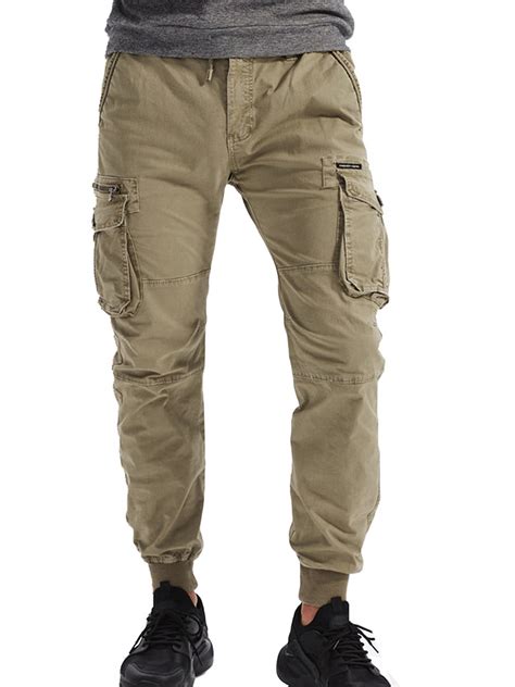 Luiryar Cargo Pants For Men Cotton Joggers Casual Slim Fit Tactical