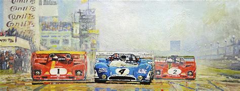 1973 Nurburgring 1000 Km Start Painting By Yuriy Shevchuk Fine Art
