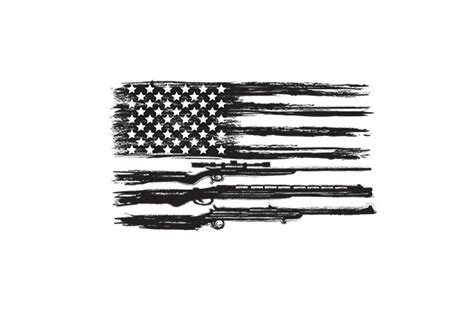 Gun USA Flag Graphic By George Khelashvili Creative Fabrica
