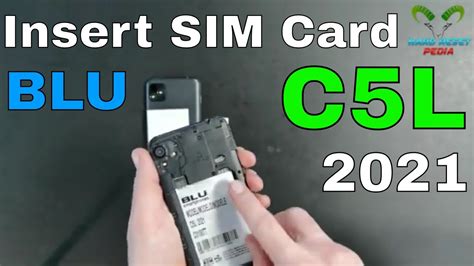 Blu C5l 2021 Insert The Sim Card Youtube