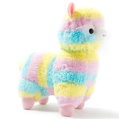 Rainbow Alpaca Alpacasso Plush Stuffed Animal Toy Kawaii Babe