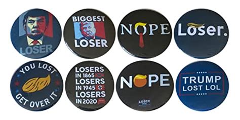Trump Lost Set Of 8 Buttons Anti Trump Pins Trump Lost