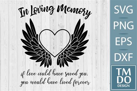 In Loving Memory Svg Memorial Svg Rip Graphic By Tmdodesign
