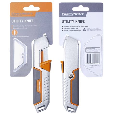Craftright Retracting Utility Knife In 5760140 Bunnings Warehouse
