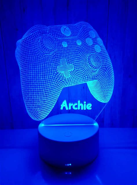 Personalised 3d Led Xbox One Controller Gaming Night Light Etsy