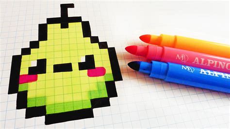 Handmade Pixel Art How To Draw Kawaii Pear Pixelart