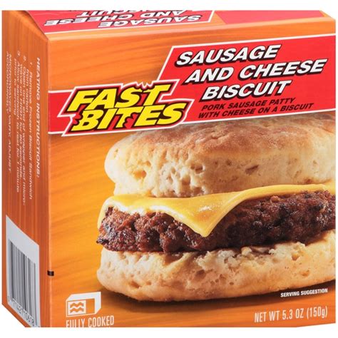 Fast Bites Sausage And Cheese Biscuit 53 Oz Instacart