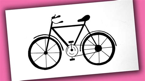 How To Draw A Bicycle For Beginners Bicycle Drawing Easy Step By Step