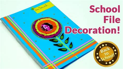 Kids Project File Decoration Step By Step School File Decoration