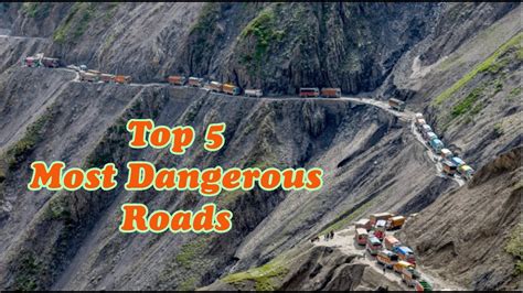 Worlds Top 5 Most Dangerous Roads Dangerroad Youtube