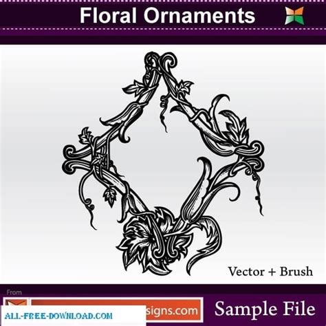 Vector Floral Ornaments Abr Eps Uidownload