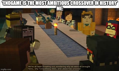 Several Minecraft Youtubers In Minecraft Story Mode Imgflip