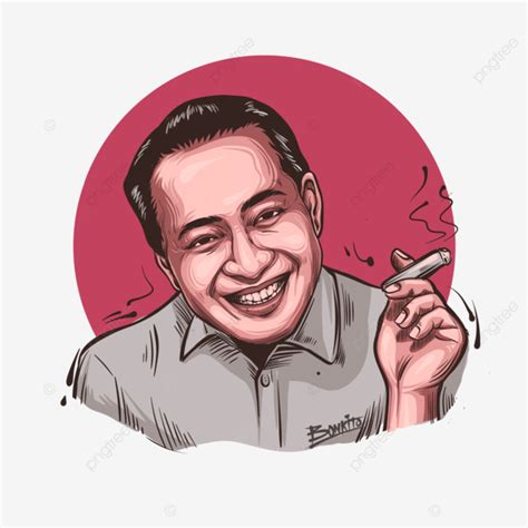 Illustration Of The Face Ir Soeharto President Of The Republic Of