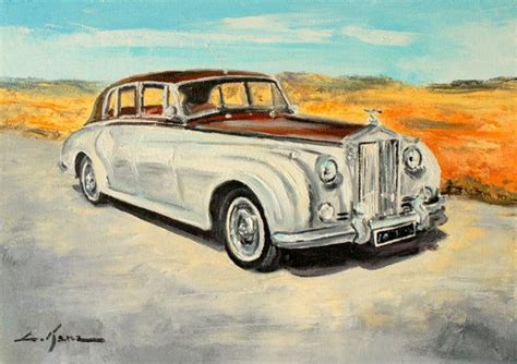 Wall Art Painting Rolls Royce Silver Cloud By Luke Karcz Rolls