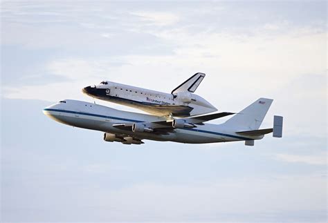 Nasas Shuttle Carrier Aircraft With The Space Shuttle Endeavour