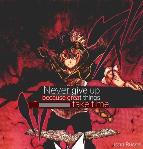 Black Clover Anime Quotes Inspirational Anime Quotes Clover Quote