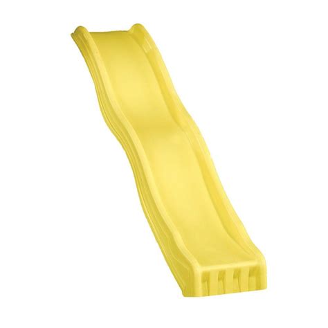 Swing N Slide Playsets Yellow Cool Wave Slide Ne 4675 1pk The Home Depot