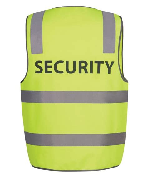 Jbs Wear Hi Vis Dn Safety Vest Securitystaffvisitor 6dns
