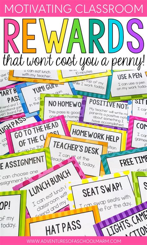 Classroom Rewards That Wont Cost You A Penny