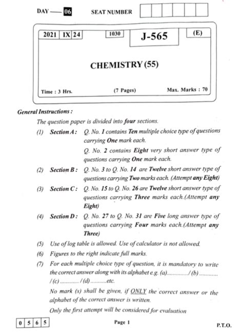 Chemistry Paper Hsc 2021 Free Download Scholarszilla