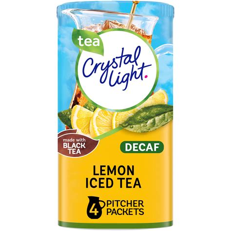 Crystal Light Decaf Lemon Iced Tea Naturally Flavored Powdered Drink