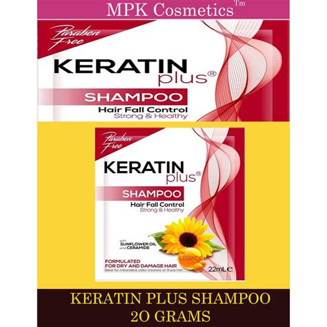Keratin Plus 1pc Shampoo Hair Fall Control Strong And Healthy 22ml