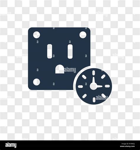 Plug Vector Icon Isolated On Transparent Background Plug Transparency Logo Concept Stock Vector