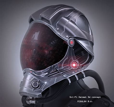 Sci Fi Helmet 3d Concept On Behance Sci Fi Helmet Helmet Helmet Concept
