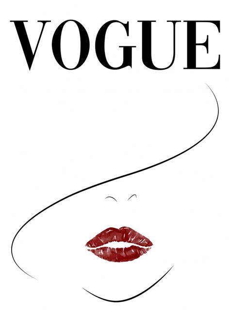 Vogue Magazine Cover Poster By Dkdesign Displate Vogue Covers Art