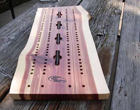 10 X 23 Cribbage Board Large Red Cedar Wood From The Hood Wood