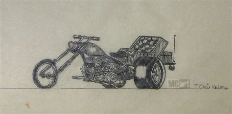 Mc Artmotorcycle Art Old Chopper Drawings