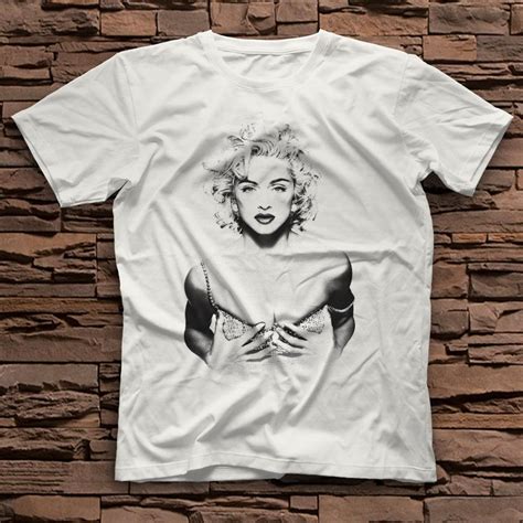 Madonna White Unisex T Shirt Tees Shirts Tee Shirts Shirts T Shirt