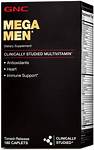 GNC Mega Men Multivitamin for Men, 180 Count, Antioxidants, Heart ...