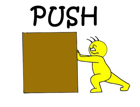 Push Sign By Tellan07 On Deviantart