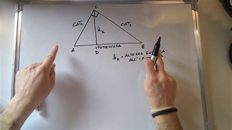 Teorema Di Pitagora Applicato Al Triangolo Rettangolo Youtube