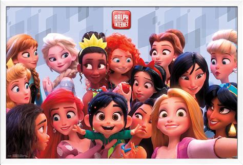 Disney Wreck It Ralph Ralph Breaks The Internet Princess Wall Poster