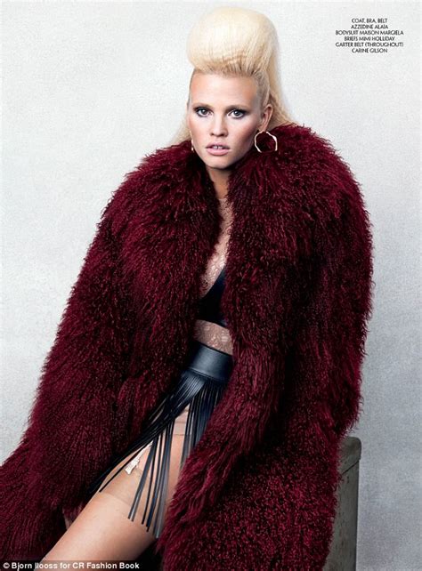 Lara Stone Models A Massive Mullet Style Do In New Shoot For Cr