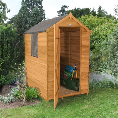 6x4 Apex Overlap Wooden Shed Departments Tradepoint