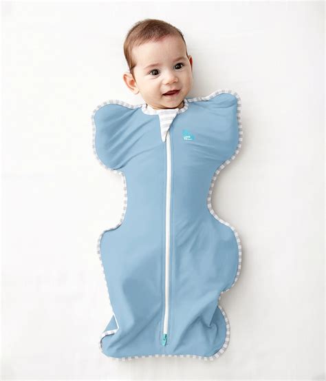 Swaddle Up Original Dusty Blue Baby On The Move