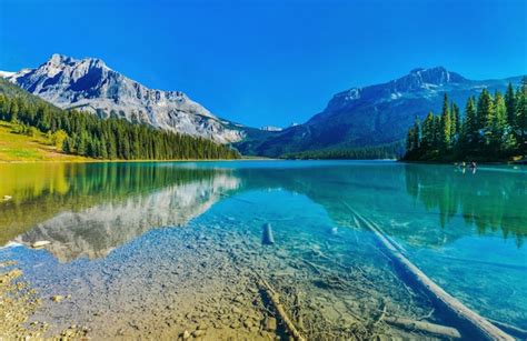 Parque Nacional Emerald Lake Yoho En Canadá Foto Premium