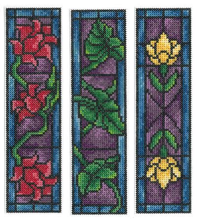 The chart can be downloaded to your computer where you can print and store it. "Stained Glass Bookmarks" by Imaginating