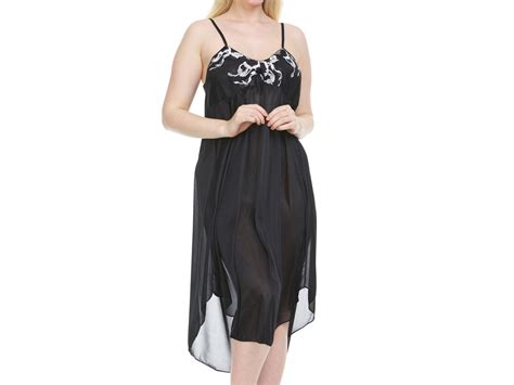 ezi women s satin silk sleeveless knee length nightgown