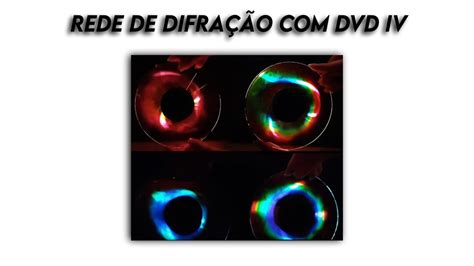 Experimentando Rede De Difração Com Dvd Iv Diffraction Grating With