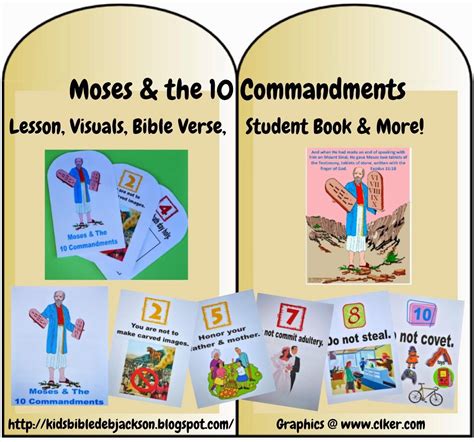 Bible Fun For Kids Moses Lesson List With Links
