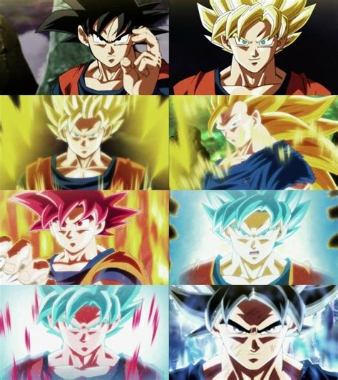 Todas Las Transformaciones De Goku En El Torneo Del Poder Anime