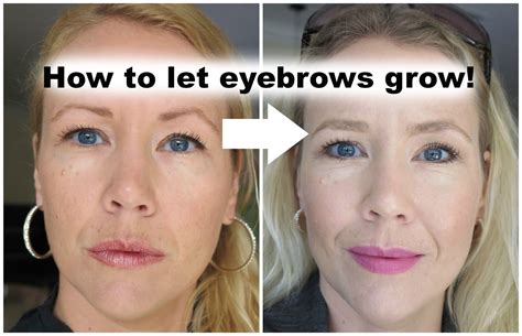 Beauty Free U How to let your eyebrows grow back Santé Et Beauté Sourcils Maquillage