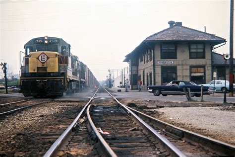 El Huntington Indiana 1972 Westbound Erie Lackawanna Railway Freight